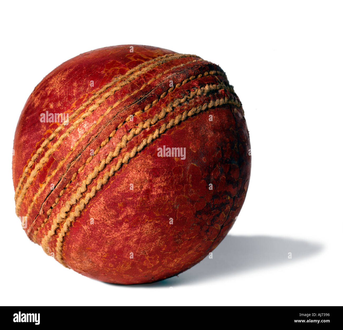 Cricketball Stockfoto