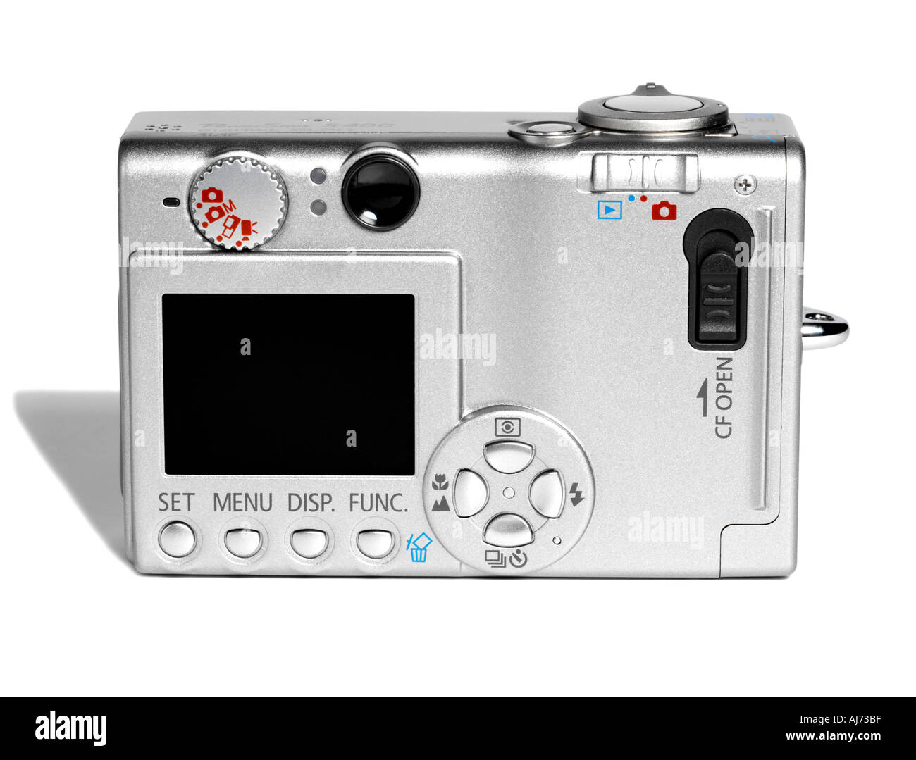 Digitale Kamera zurück Stockfoto