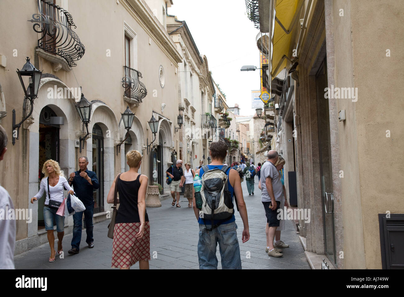 Taormina Sizilien Italien Stockfoto