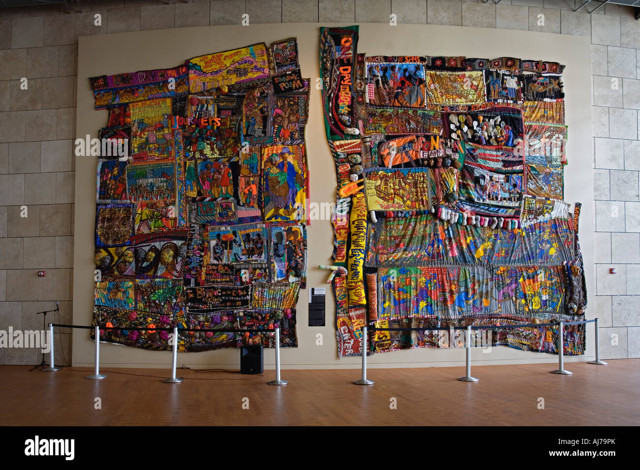 Schöne Displays erwarten die Besucher in die Sklaverei von Freiheit Ausstellungshalle in der National Underground Railroad Freedom Stockfoto
