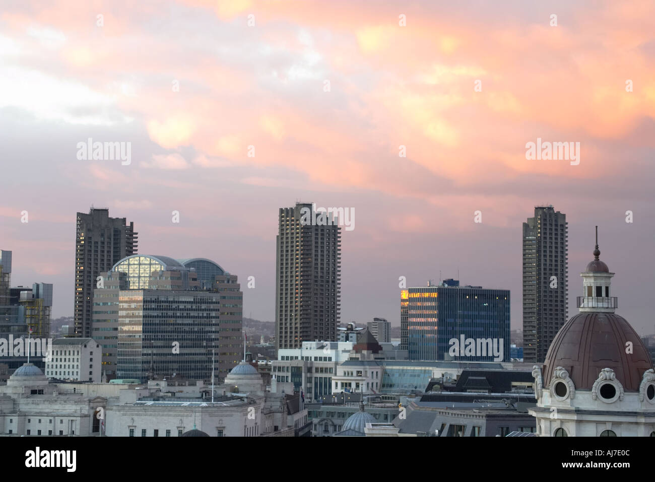 Tag Blick auf die Barbican in London England Großbritannien Vereinigtes Königreich Großbritannien Stockfoto