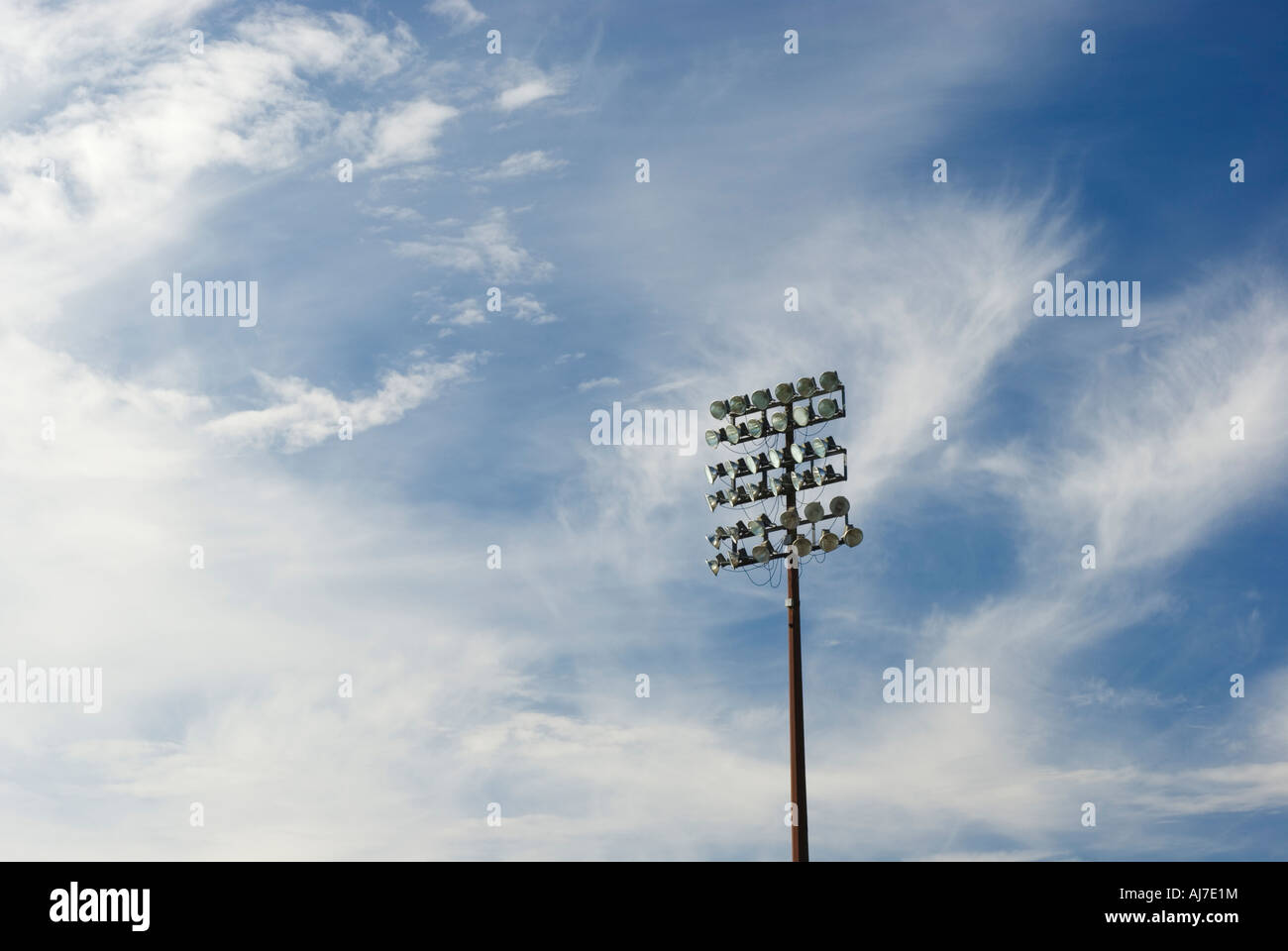 Stadion Flood Light Standard Stockfoto