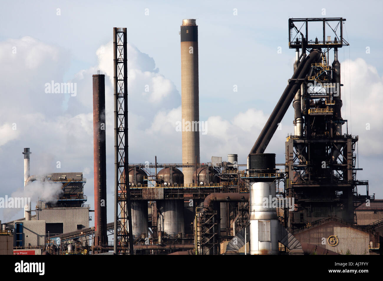 Port Talbot Stahlwerk in Wales 2 Stockfoto