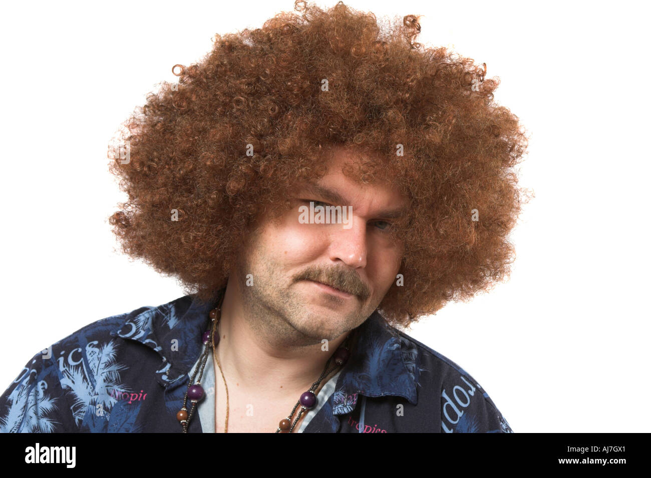 Hippie suchen sehr voll von sich selbst Stockfoto