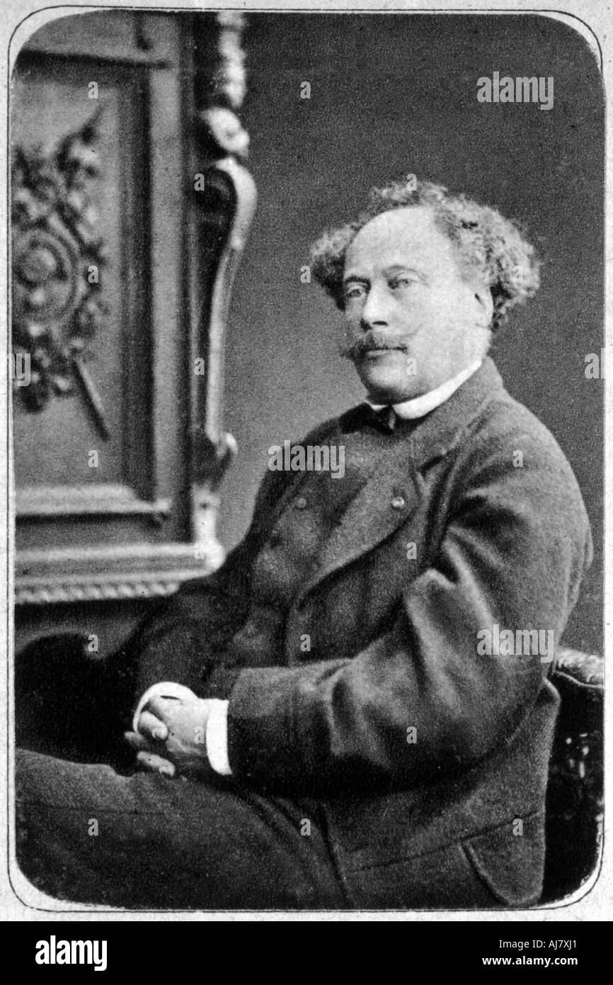 Alexandre Dumas der Jüngere, französischer Schriftsteller, c 1865-1895. Artist: Unbekannt Stockfoto