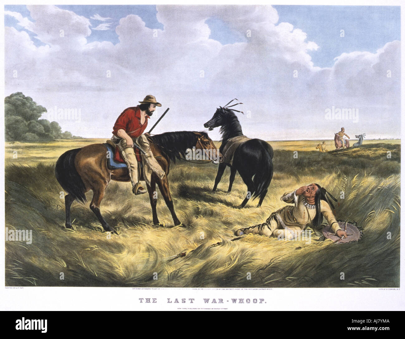 "Die letzte War-Whoop', 1834-1907. Artist: Archibald Campbell Tait Stockfoto