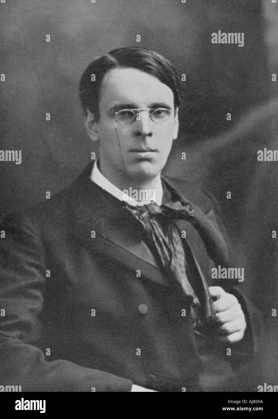 William Butler Yeats, irischer Dichter und Dramatiker, c 1900. Artist: Unbekannt Stockfoto