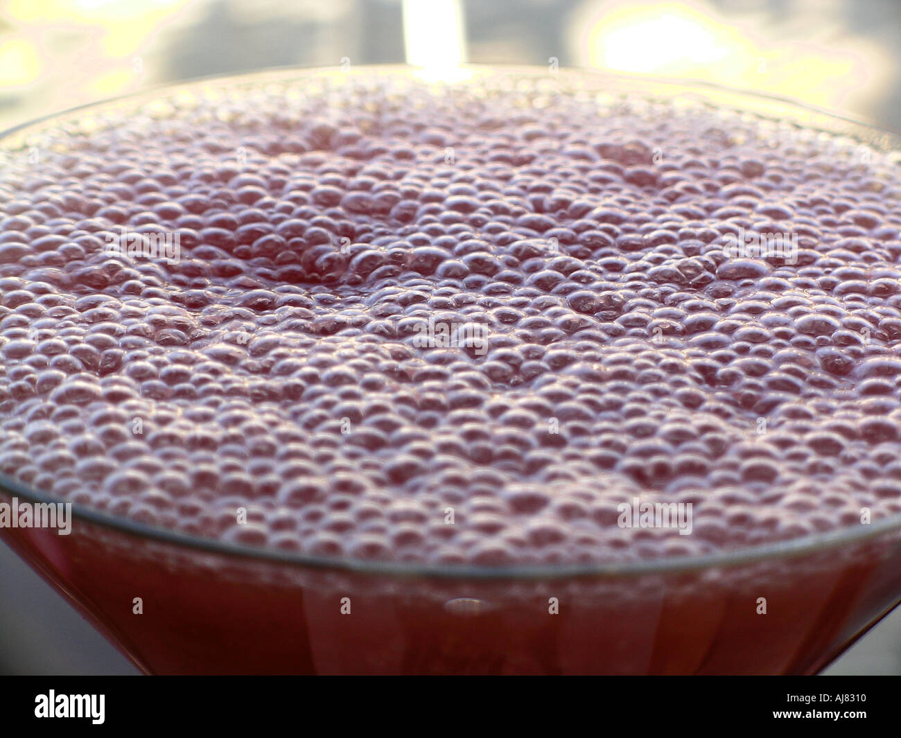 roten Daiquiri cocktail im Glas Stockfoto