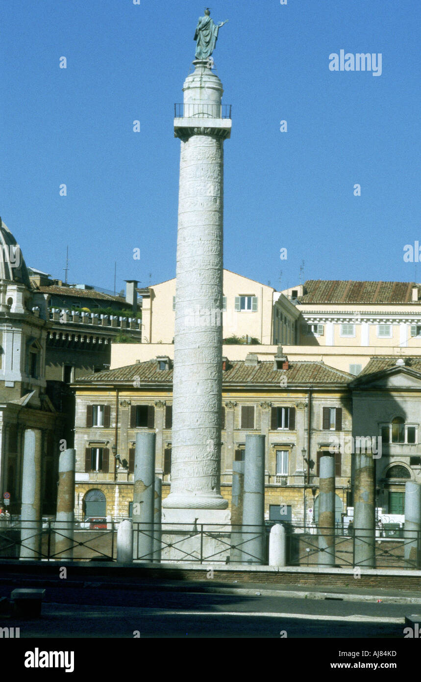 Die Trajan Spalte, Rom, 106-113. Artist: Unbekannt Stockfoto
