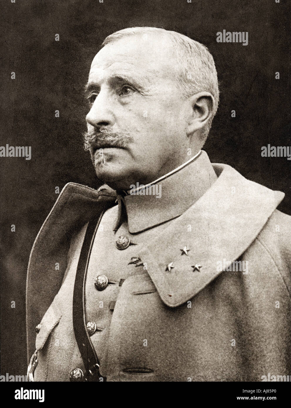 Robert Nivelle, Französisch Weltkrieg I Allgemeine. Artist: Unbekannt Stockfoto