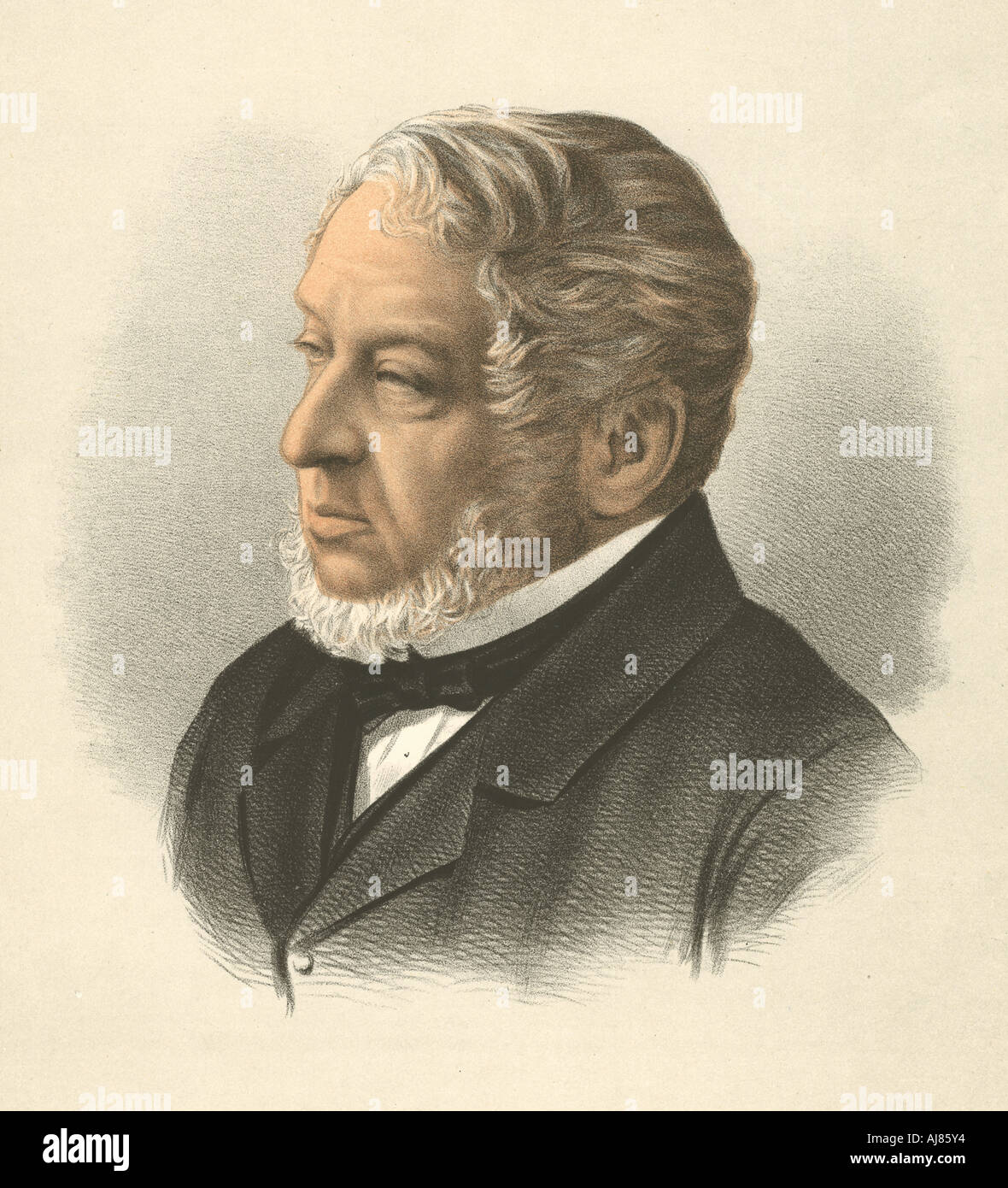 Lionel Nathan de Rothschild, Baron Rothschild, c 1880. Artist: Anon Stockfoto