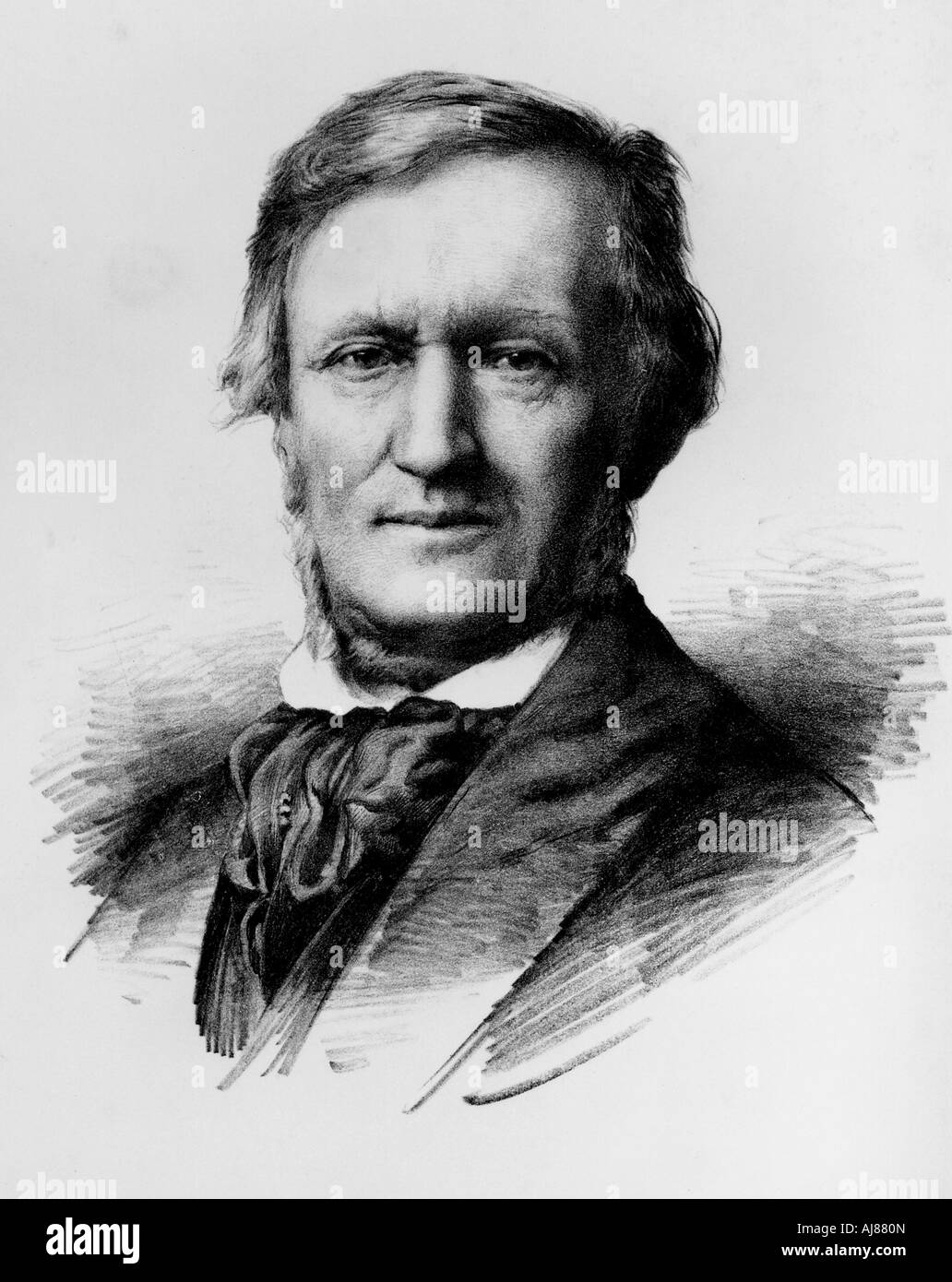 RICHARD WAGNER deutscher Komponist 1813 bis 1883 Stockfoto