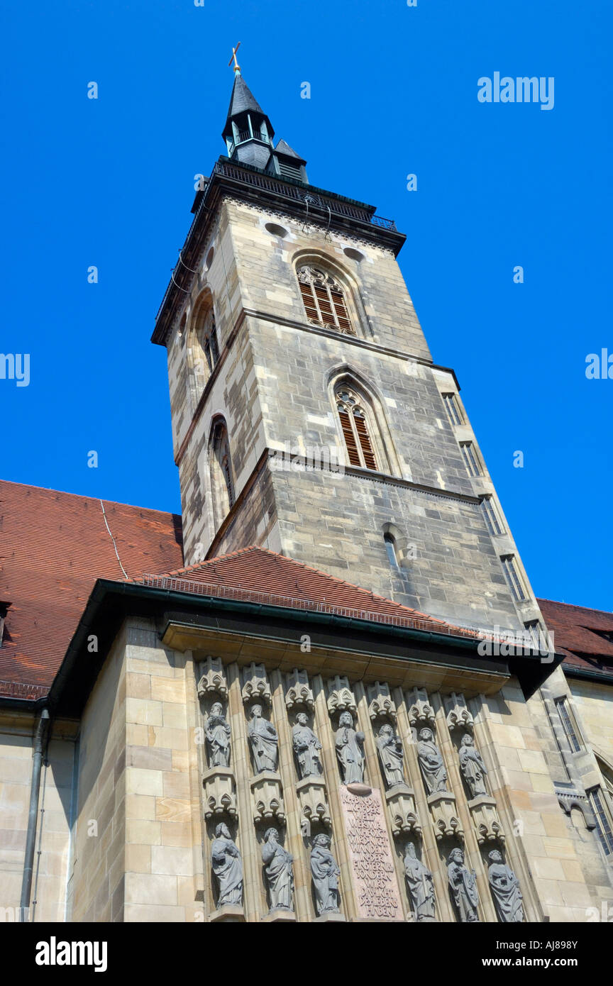 Stiftskirche - Stiftskirche -, Stuttgart, Baden-Württemberg, Deutschland, Europa Stockfoto