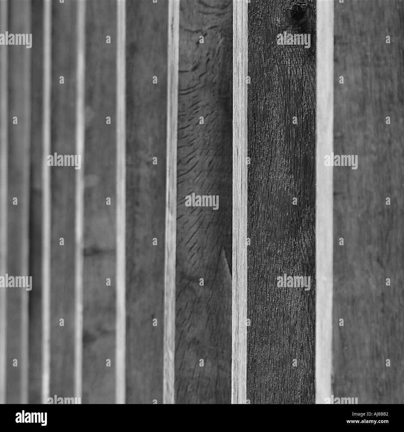 Detail der Holzplatten hautnah Stockfoto