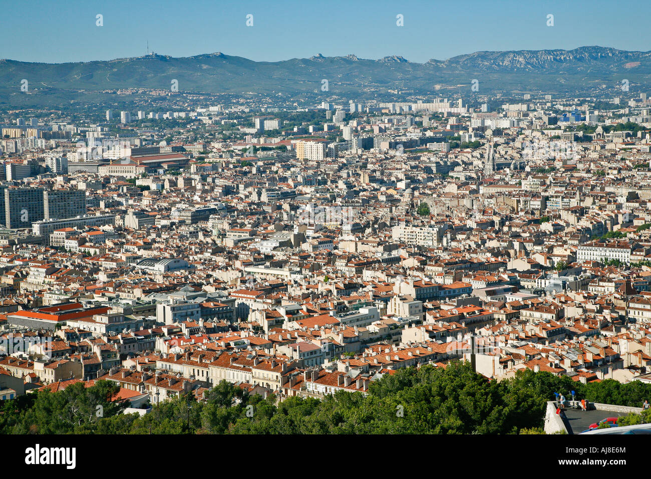 Übersicht über Marseille, Frankreich. Stockfoto