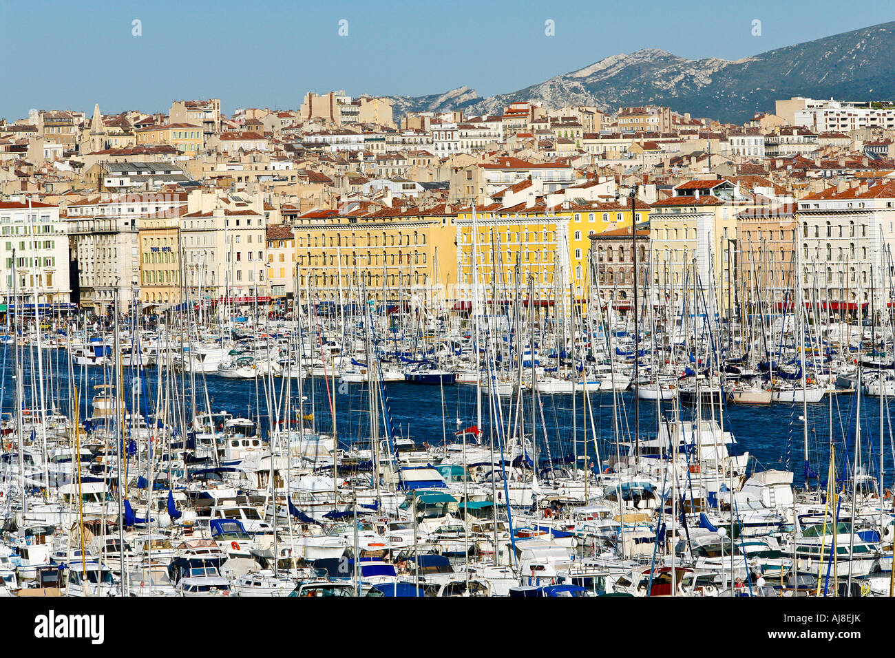 Vieux Port in Marseille, Frankreich. Stockfoto