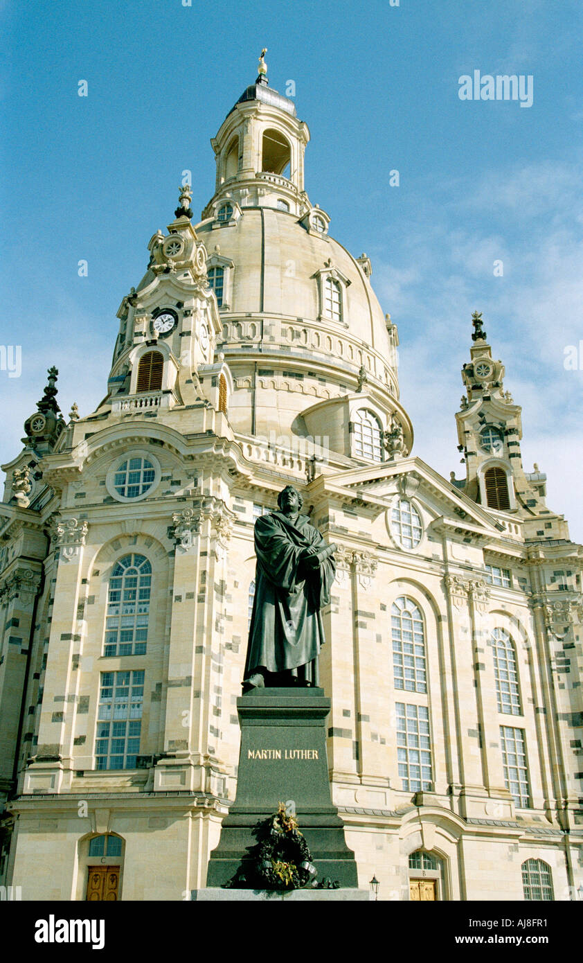 Frauenkirche Frauenkirche Dresden Deutschland Stockfoto