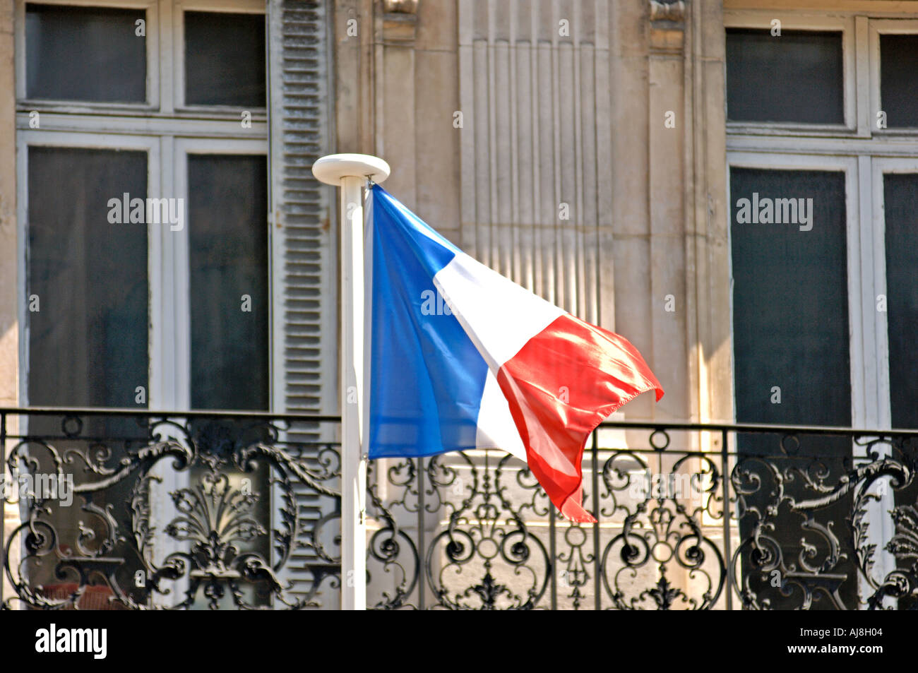 Französische Flagge französische Trikolore, Paris, Frankreich, Europa Stockfoto