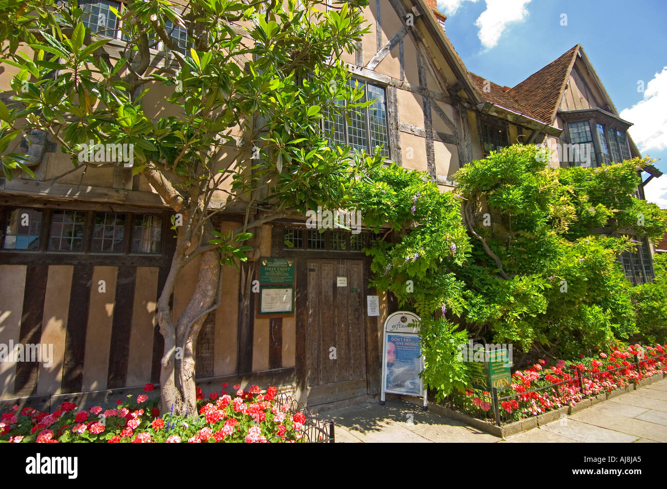 Stratford-upon-Avon. Halle s Croft die Shakespere s Tochter Susanna und ihr Ehemann John Hall gehörte Stockfoto