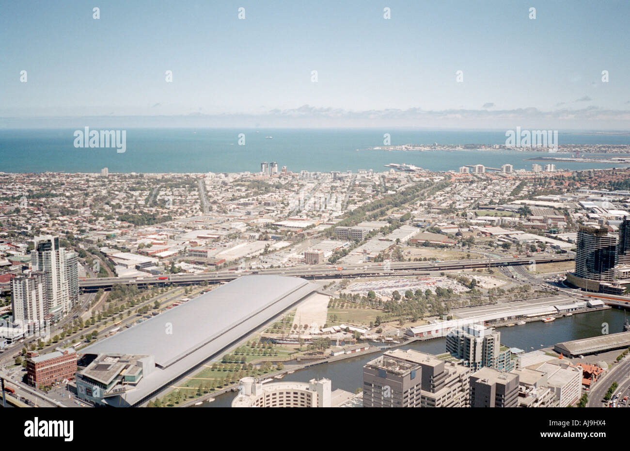 Industriegebiet Melbourne Australien Stockfoto