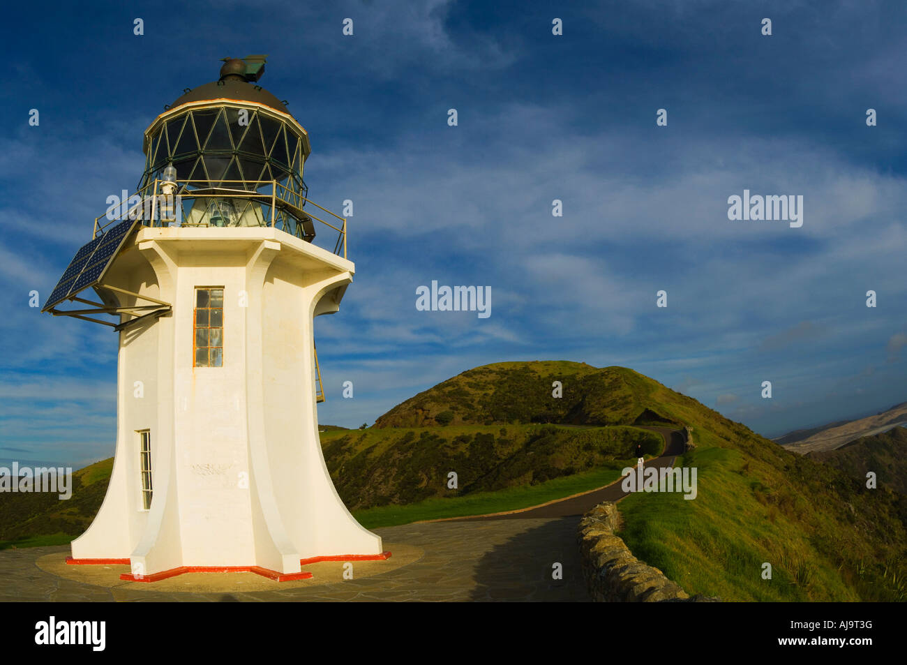 Cape Reinga Leuchtturm, Aupouri Peninsula, Northland, Nordinsel, Neuseeland Stockfoto