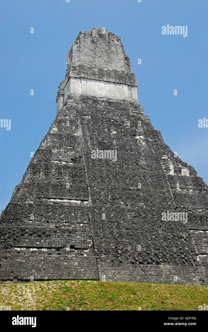 Ich, Tikal Tempelruinen, Petén, Guatemala, Mittelamerika Stockfoto