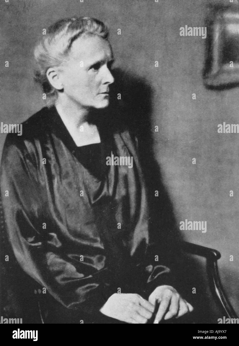 Marie Curie, in Polen geborenen französischen Physiker, 1929. Artist: Unbekannt Stockfoto
