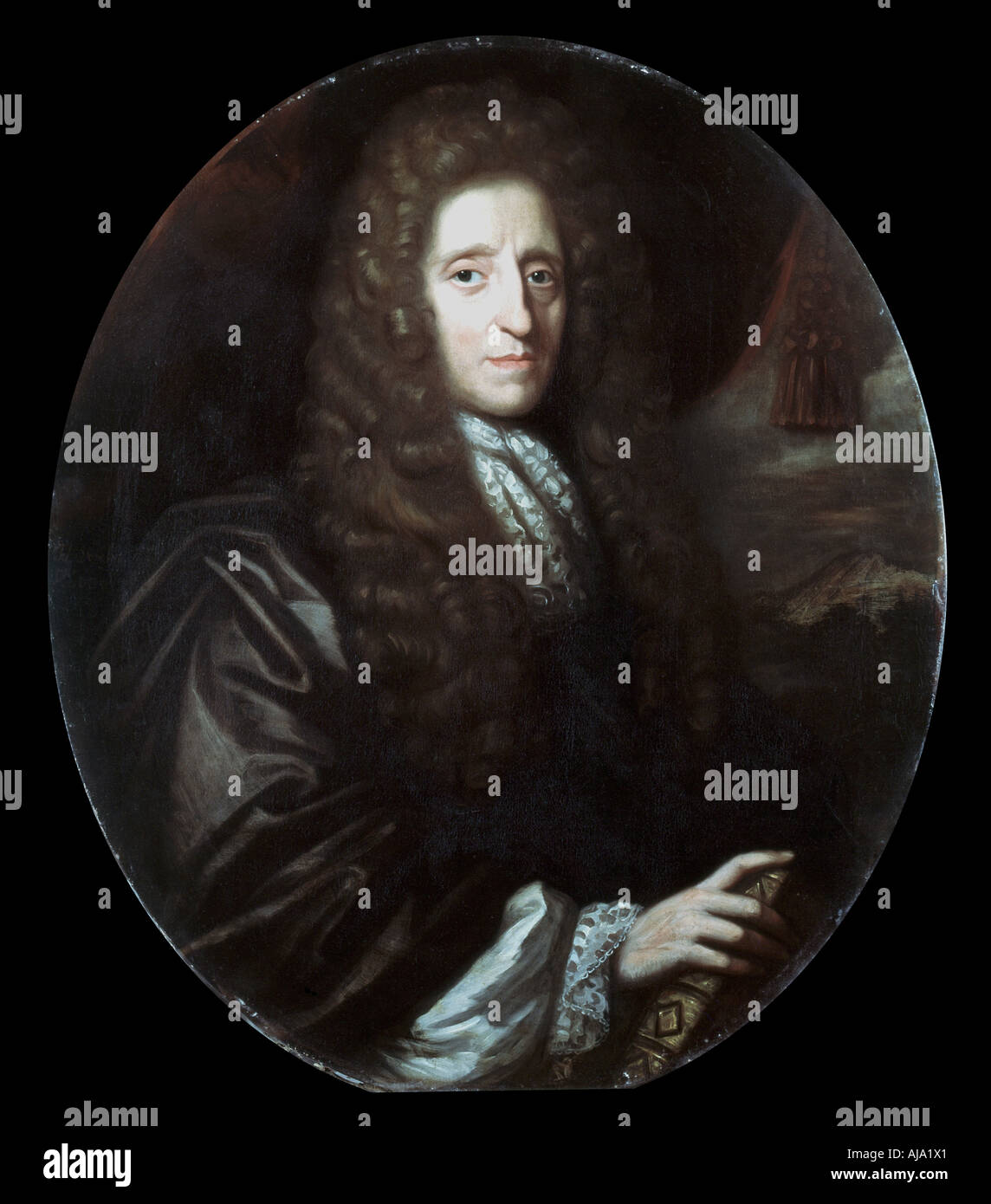 John Locke, englischer Philosoph, 1689. Artist: verelst Harman Stockfoto