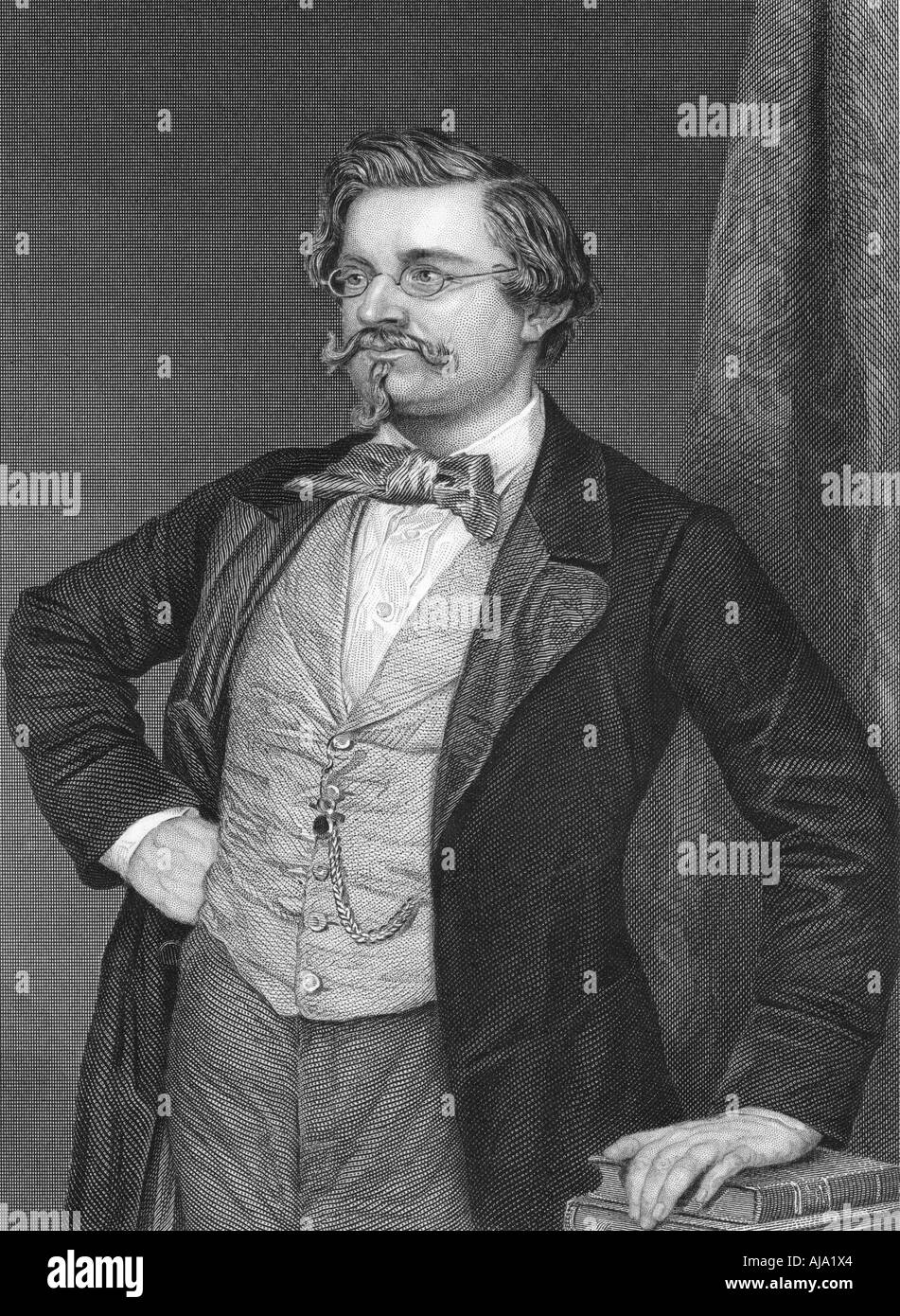 August Wilhelm Hofmann, Deutscher organische Chemiker, 1854-1860. Artist: Unbekannt Stockfoto