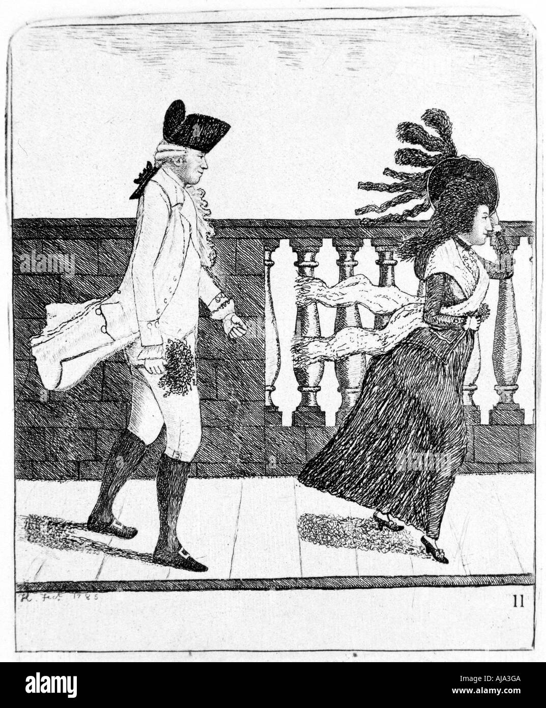 James Graham, schottische Quacksalber, 1795. Artist: John Kay Stockfoto