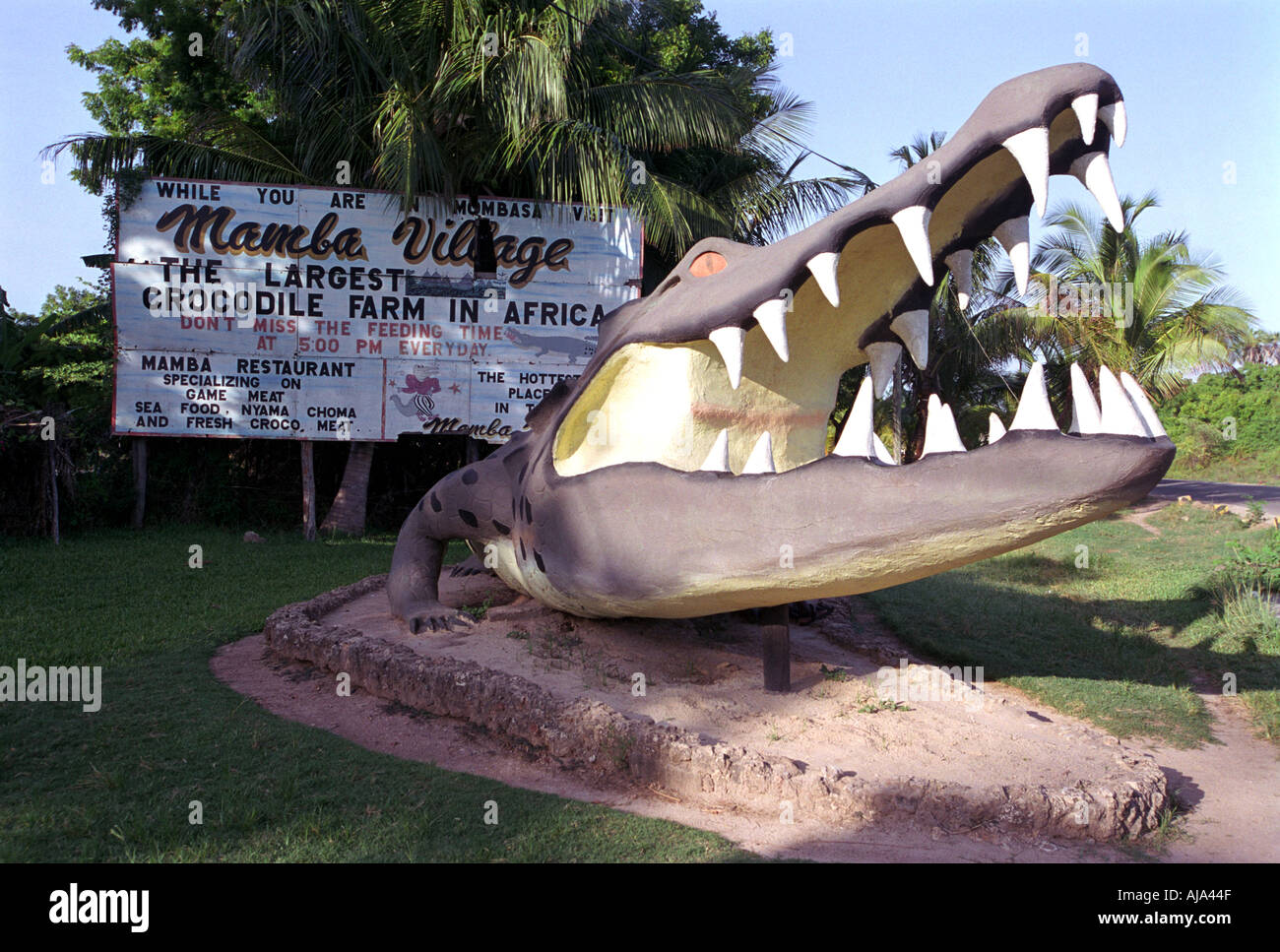 Mamba Krokodilfarm in Mombasa Kenia in Ostafrika Stockfoto