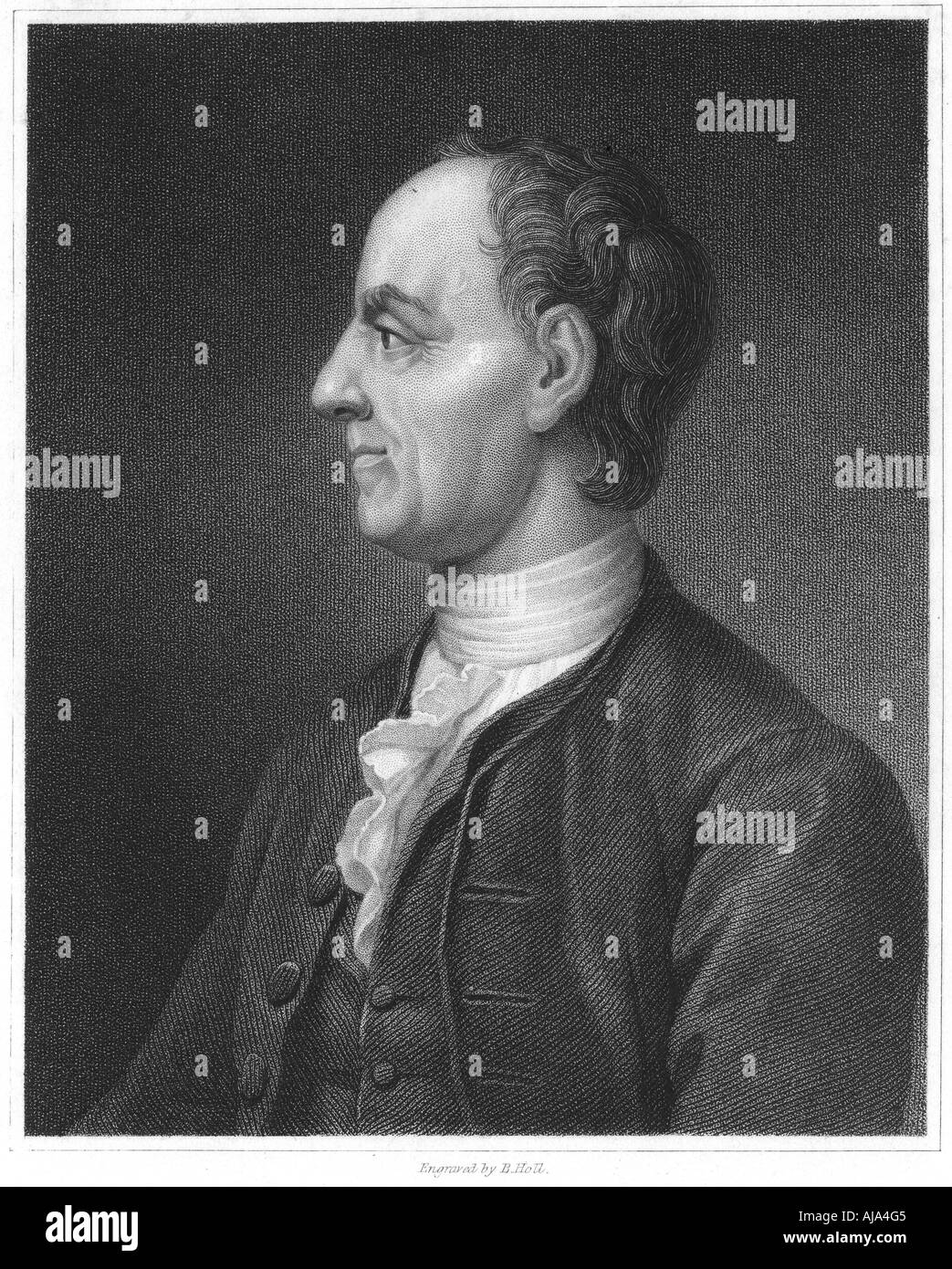 Leonhard Euler (1707-1783), Schweizer Mathematiker, 1835. Artist: Unbekannt Stockfoto