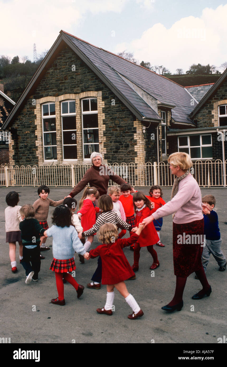 UK-Wales School Junior School Trehafod SB Stockfoto