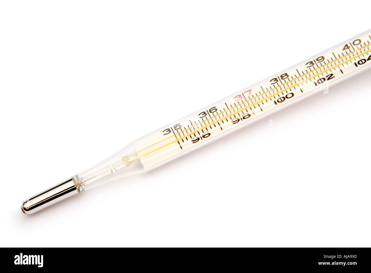 Detail eines Thermometers Stockfoto