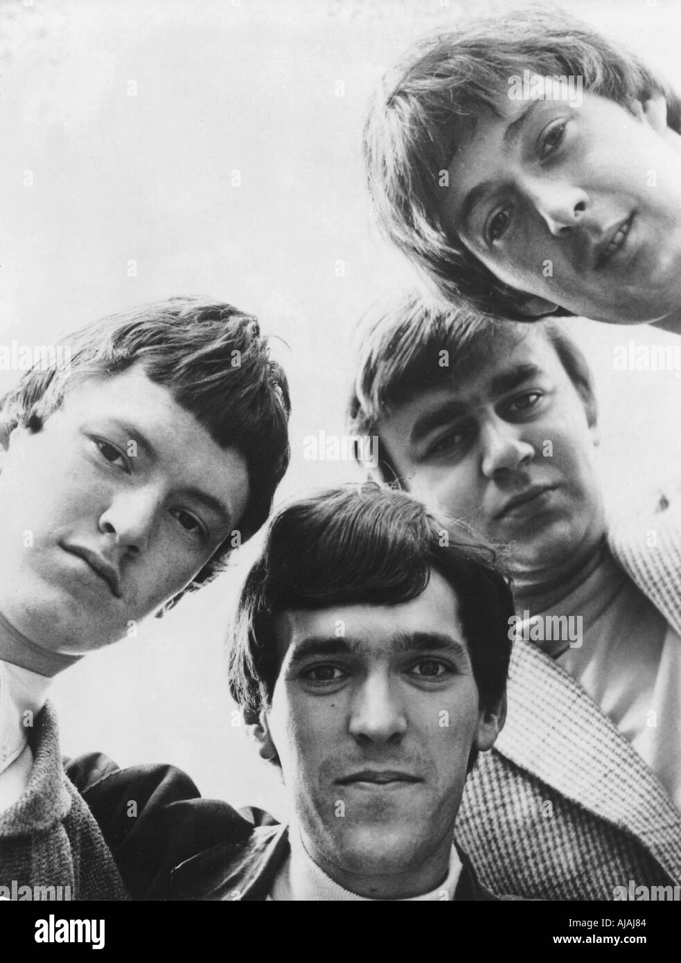 SPENCER DAVIS GROUP UK-pop-Band mit Spencer oben rechts und Steve Winwood auf der linken Seite Stockfoto