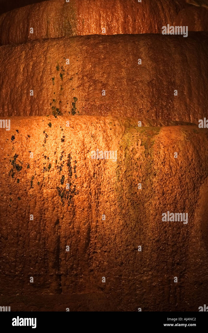 Treppe-Formation in Goughs Schauhöhle an Cheddar in Somerset, England Stockfoto