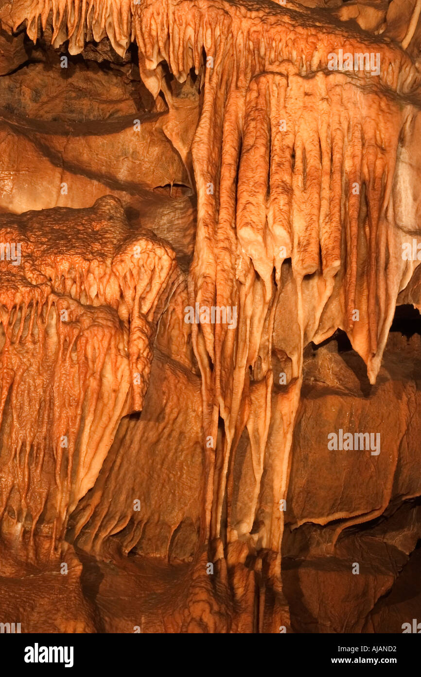 Goughs Schauhöhle in Cheddar Gorge in Somerset, England Stockfoto