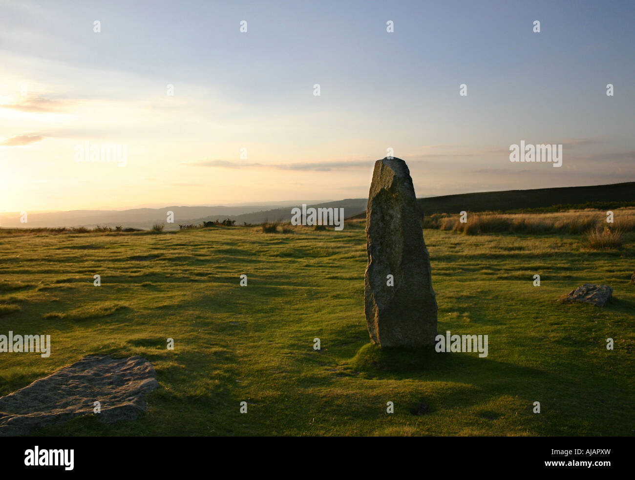 Mitchells Fold Steinkreis Stockfoto