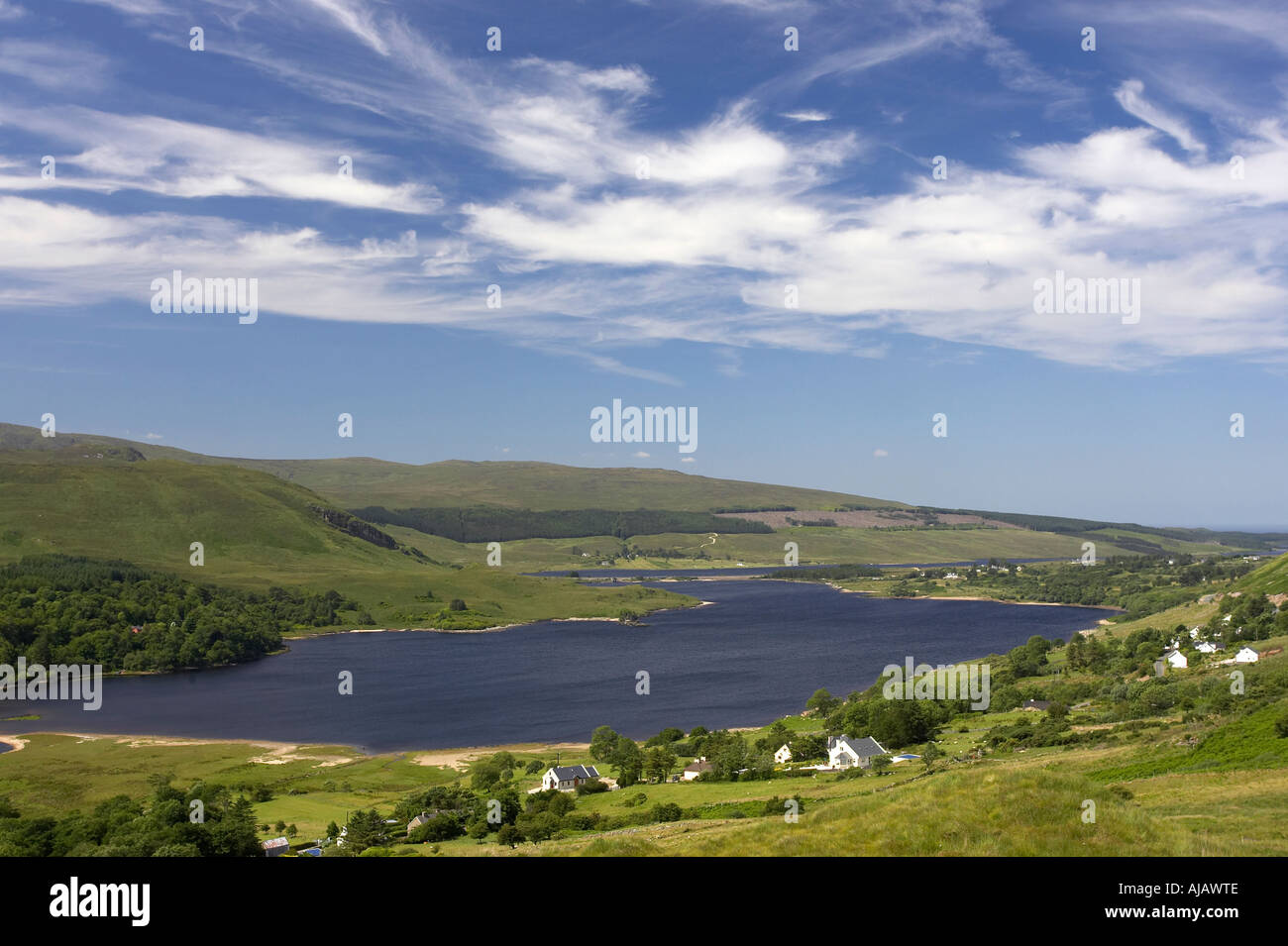Dunlewey Glen-Tal und Seen Gweedore county Donegal Republik von Irland Stockfoto