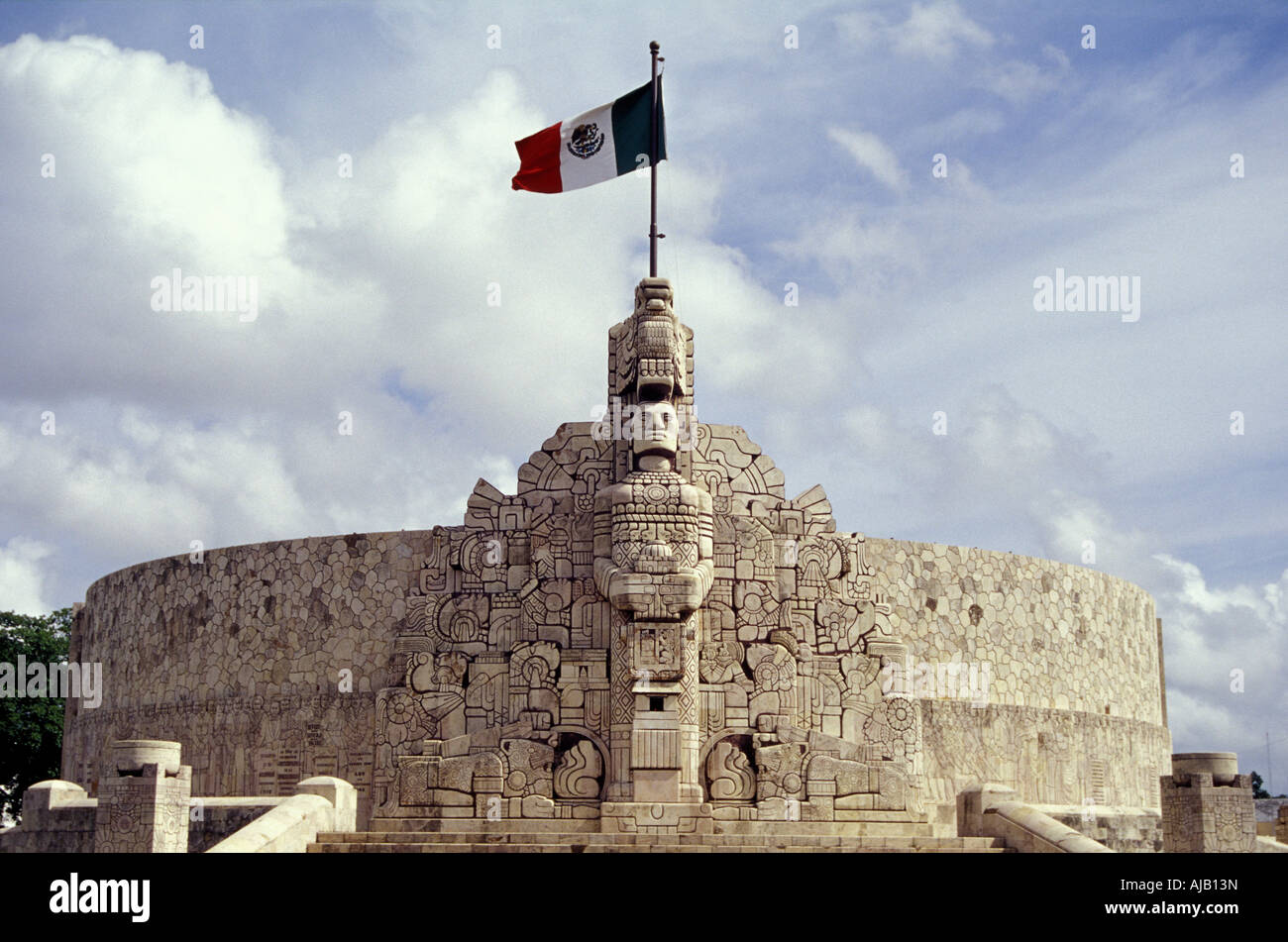 Monumento a la Patria oder Denkmal für das Vaterland am Paseo de Montejo, Merida, Yucatan, Mexiko Stockfoto