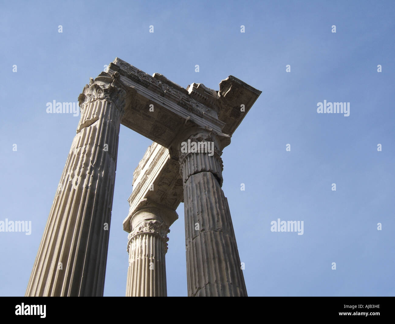 Sosiano Apollotempel von Marcellos Theater in Rom Stockfoto