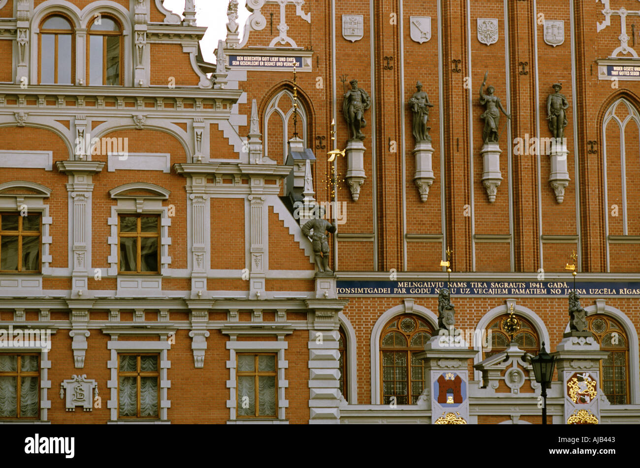 Riga, die Hauptstadt Lettlands, eines der baltischen Staaten, die Mitglied der Europäischen Union im Jahr 2004 wurde. Stockfoto