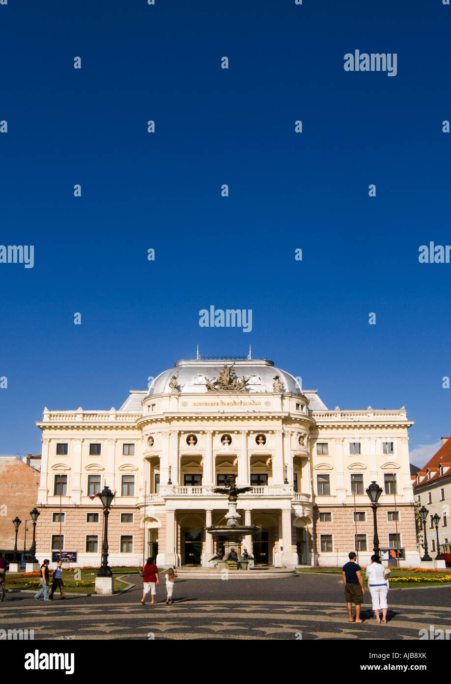 Slowakischen Nationaltheater Bratislava Slowakei Stockfoto