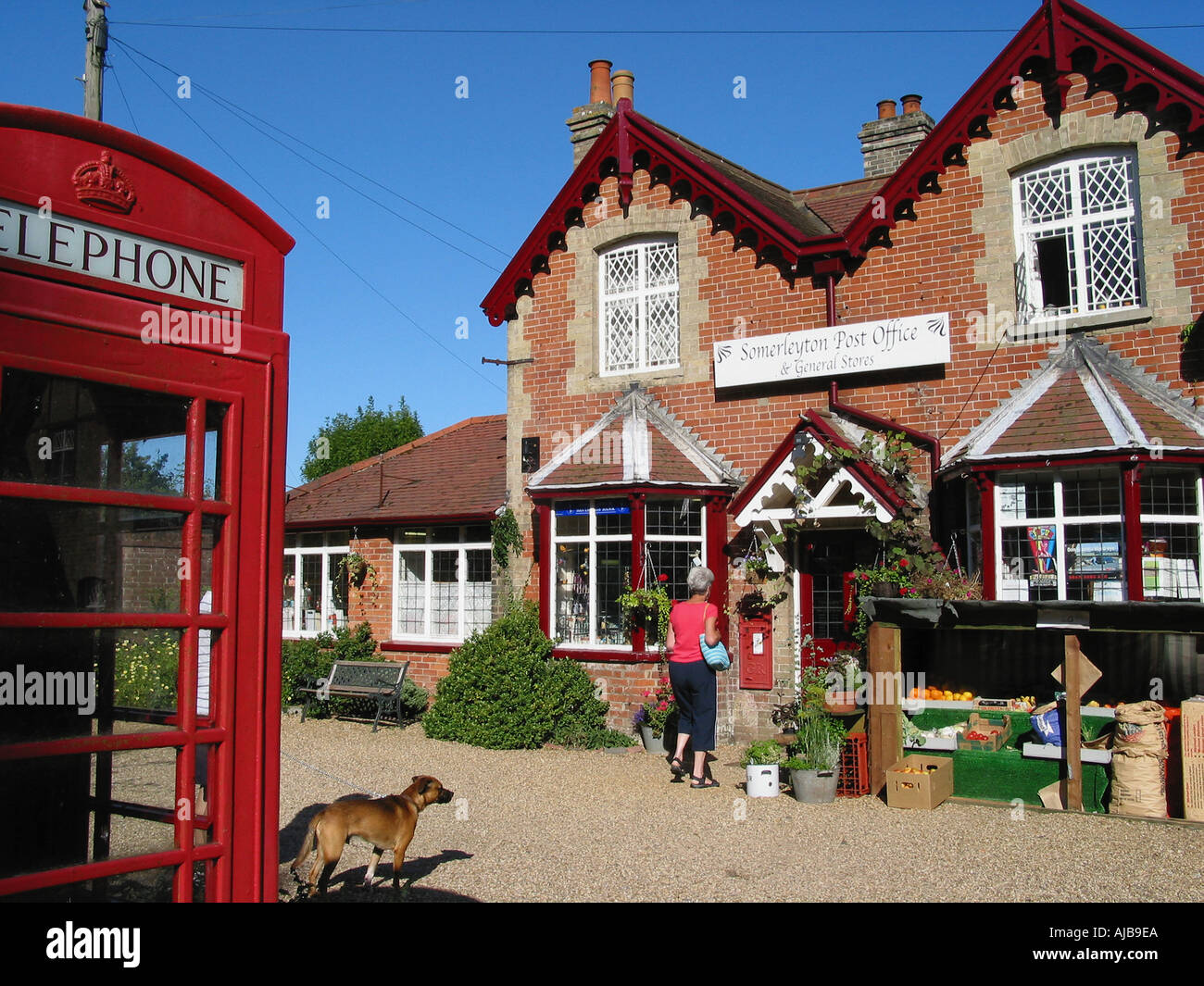 Traditionelle englische Post Office Somerleyton Dorf Suffolk England GB Stockfoto