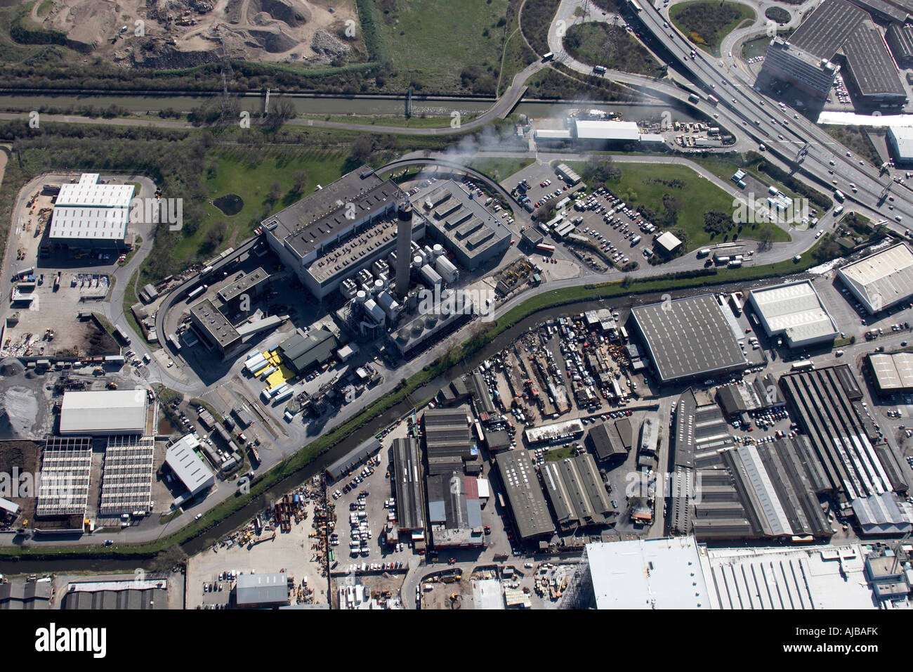 Luftbild südöstlich von New Park und Eleys Estate Enfield London N18 England UK Stockfoto