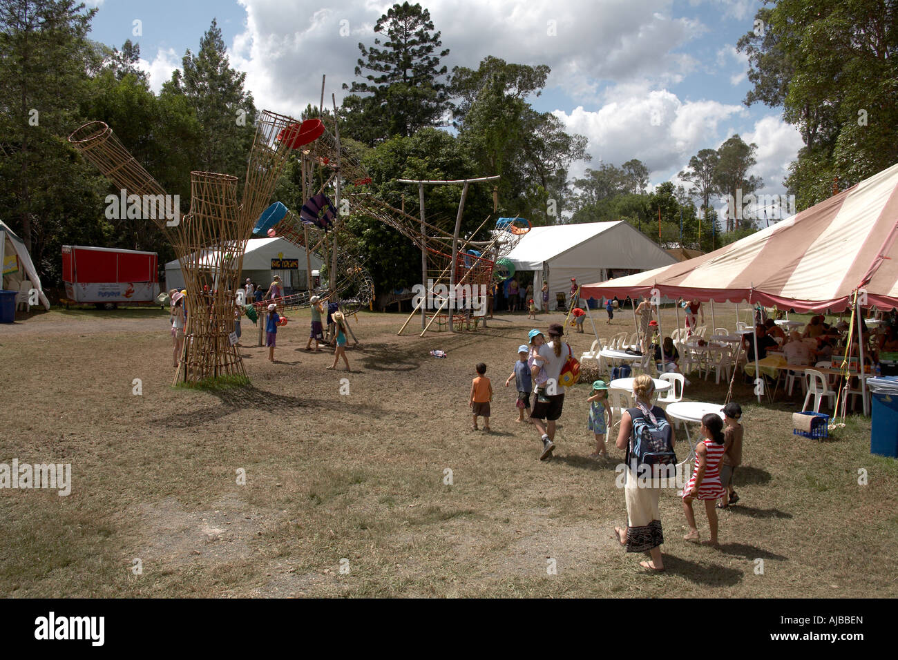 Kinder s Bereich am Woodford Folk Festival-Queensland-Australien Stockfoto