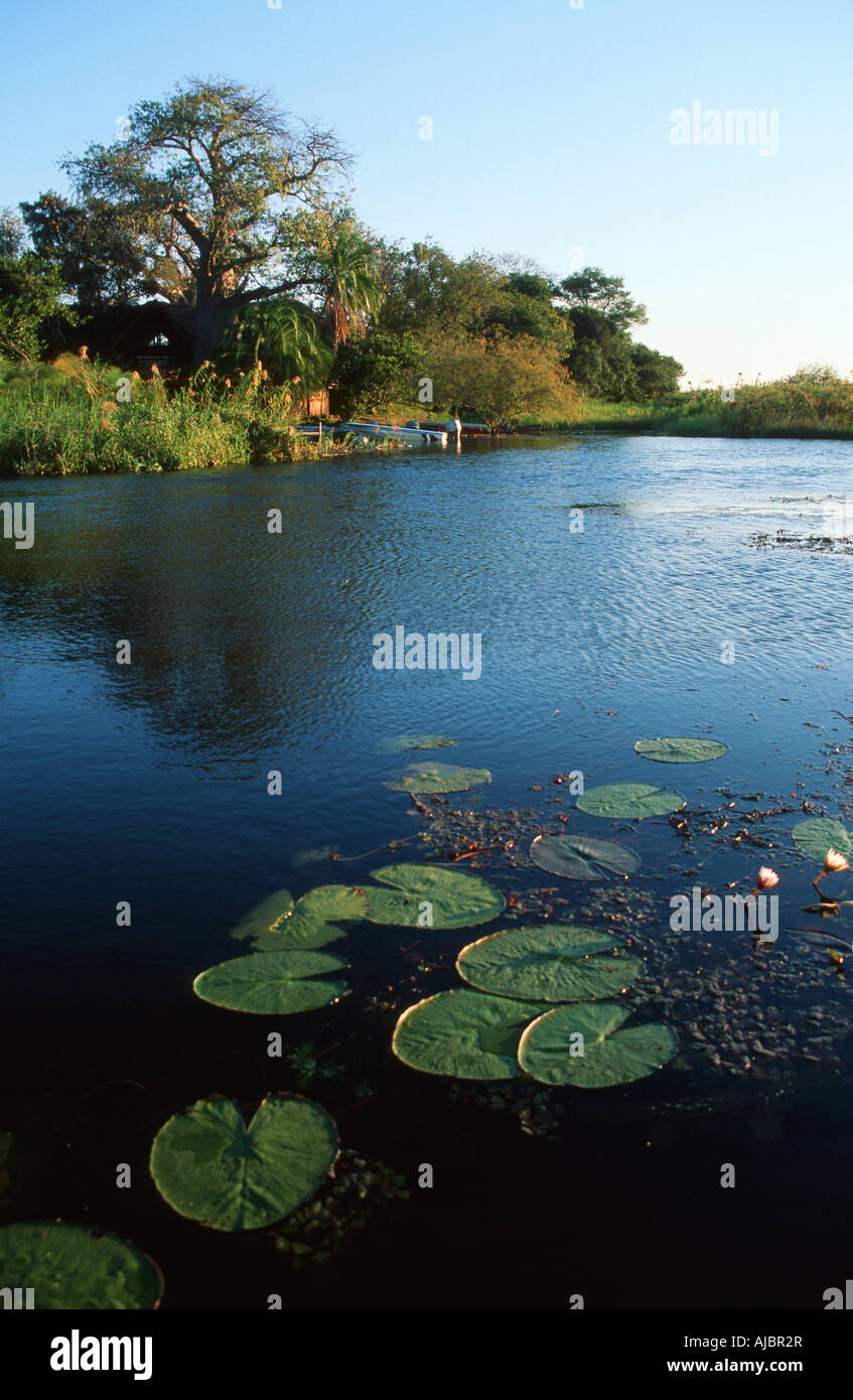 Beschauliche Flusslandschaft Stockfoto