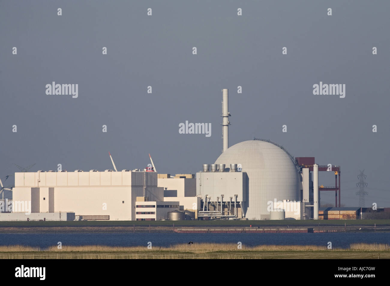 Atomkraftwerk, Deutschland, Schleswig-Holstein Stockfoto