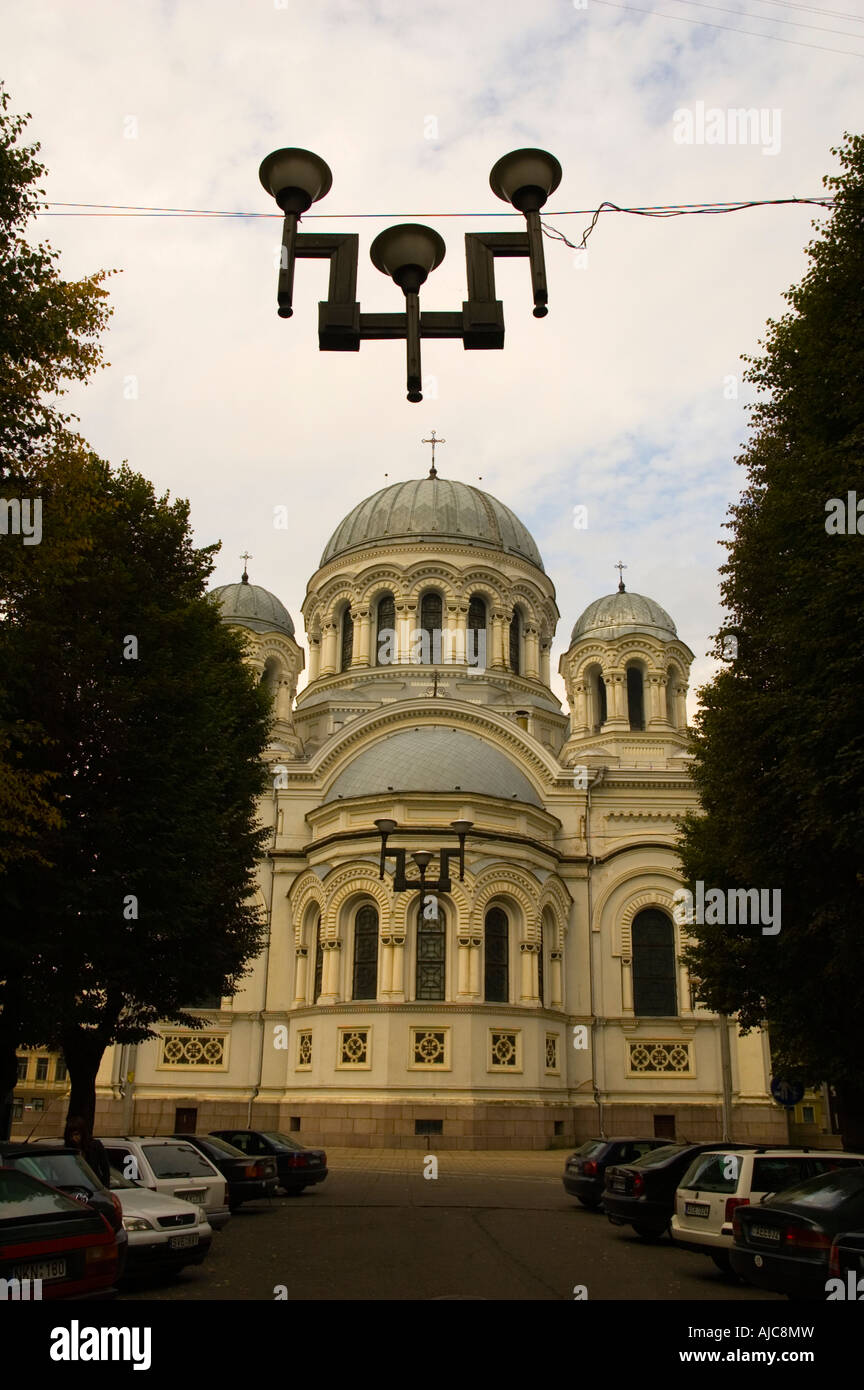 Kirche St. Michael Erzengel zentrale Kaunas Litauen Stockfoto