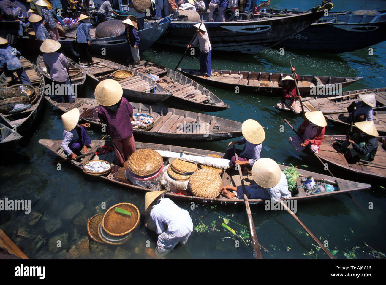 Die florierende Fischwirtschaft im Hoi an ein bietet reichlich Meeresfrüchten für die lokalen und touristischen Bevölkerung in Vietnam Stockfoto